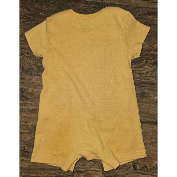 Baby Infant 0-3 Month Old Navy Romper One Piece Bodysuit - Picture 2 of 5